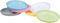 HEKU Mehrweg-Teller 6er Set in Pastell, ⌀18,5 cm I Aus PP-Material I Leicht & Robust I Spülmaschinen- & Mikrowellengeeignet, Bunt