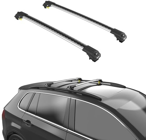 TURTLE kompatibel mit Volkswagen Tiguan R-Line (Ad/Bw) 2020-2023 Air1 Dachträger | GRAU