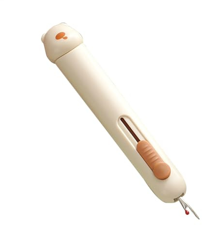 Herramienta para enhebrar agujas, enhebrador de agujas y descosedor, Destripador automático de costuras de hilo de coser, Herramienta de enhebrado de agujas removedor estirable para acolchar y bordar