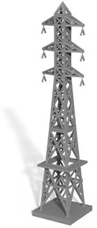 MRY-SFW Modelo a escala 1/160 N, torre de potencia, tren, escena, paisaje, arquitectura, vehículo, personas, accesorios