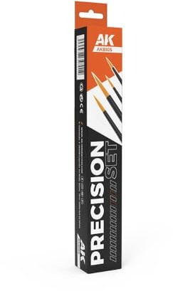 AK Interactive AKB105 Precision Paint Brushes Set (4 Paint Brushes)