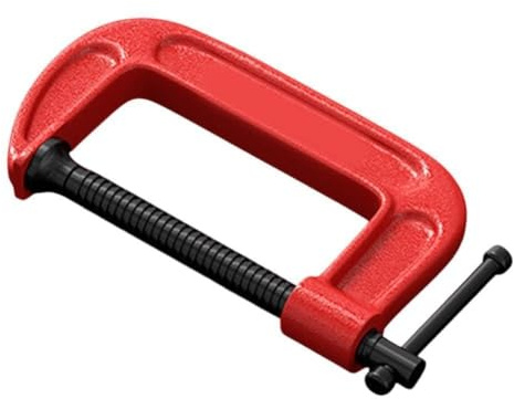 Gettimore Morsetto regolabile per lavorazione del legno a forma di G, pinza in acciaio forgiato con regolazione dell'angolo di 90°, adatta per legno/metallo/plastica, 12-30,5 cm (confezione da 1)