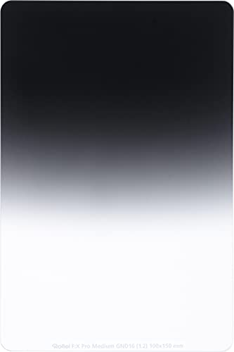 Rollei F:X Pro Verlaufsfilter Medium GND 32 I 100mm Rechteckfilter aus Gorilla-Glas mit Luminance Coating I Ideal für Motive mit unklarer Horizontlinie, Intensität:GND16