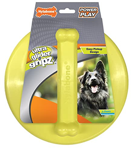 Nylabone Power Play Ultra Glider Gripz - Disco volador grande para perros (1 unidad)