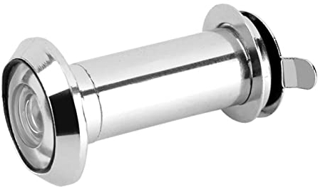 Judas de Porte pour Portes de 35 à 55 mm, Judas Porte en Aspect Alliage de Zinc, Grand Angle de Vision de 220 degrés avec Couverture de confidentialité Robuste pour Bureau à Domicile, hôtel