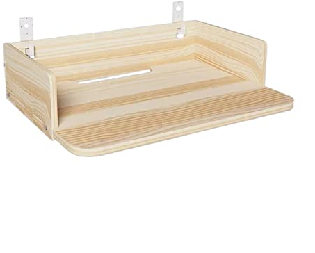 Support de projecteur en bois massif perforé plateau libre étagère projecteur suspendu chevet support mural Base de Support de Projection Pieds pour Vidéoprojecteur ( Size : M )