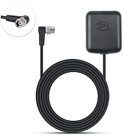 Hikity GPS Conector de Antena de Radio de Coche Fakra Conector Amplificador de Navegación GPS Antena Cable Conexión SMA para GPS Estéreo Android 15 Radio de Coche