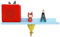 PHOENANCEE Eiche Regal für Toniebox, Schwebende Regale für Wand, Wandregal für 30 Figuren, Kinderregal, einfache Montage, Kinderzimmer, Wohnzimmer(Blau)