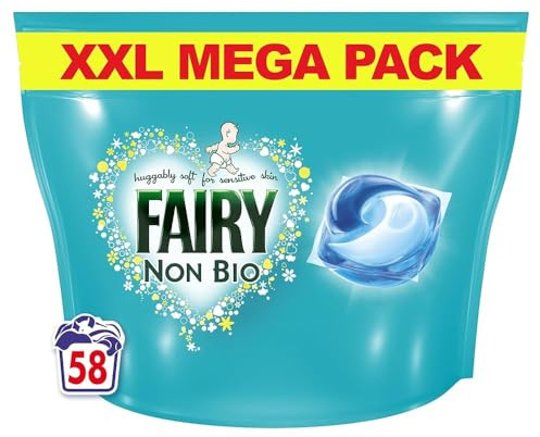 Fairy Non Bio PODS® Washing Liquid Capsules, For Sensitive Skin, 58 Washes