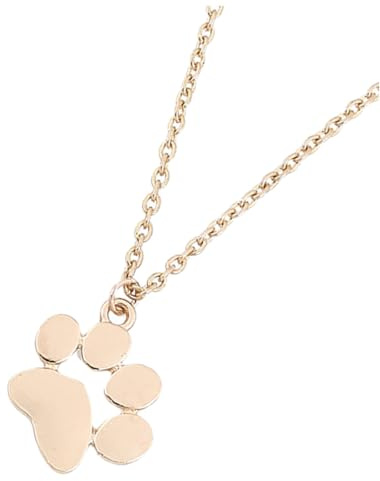 Homoyoyo Collana Zampa Cane Dorata in Lega, Ciondolo da Collo Donna