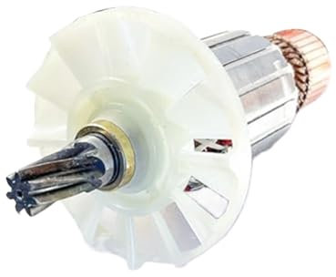 DEMULAX Rotor AC220-240V, for Hitachi, PH65A PH-65A 85A 75A 95A Pico eléctrico Taladro de Impacto Accesorios de Anclaje de Armadura 7 Dientes 9 Dientes Anclaje de Rotor de Armadura(Black 9teeth)