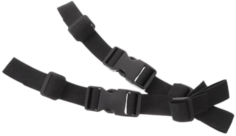 DECORNIJIA Lot de 2 Sangles Antidérapantes pour Accordéon, Ceinture Dorsale en Plastique et Sangle Tissée, Boucle à Dégagement Rapide pour Instrument Noir