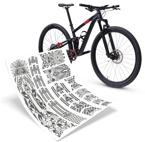 Riesel Design® Frame:Tape 3000 Fahrrad Rahmenschutz - Stylische Fahrrad Schutzfolie/selbstklebende Fahrradschutzfolien/MTB Rahmenschutzfolie als Kratzschutz (Illuminati Grey)