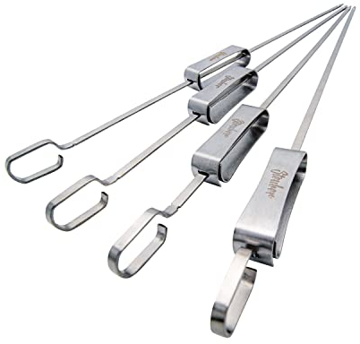 Steuber GmbH 10-055213 Grillspieße 4er Set, Edelstahl