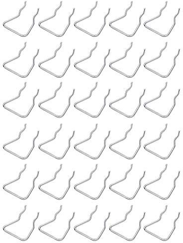 Viudecce Supporti per Pinze per Pannelli Forati da 30 Pezzi, Ganci per Pannelli Forati Un Doppio nel Acciaio Inossidabile Accessori Ganci per Display per Scaffali per Negozio