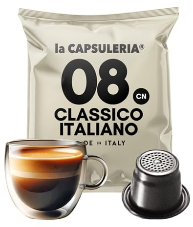 Capsuleria - Kaffe ITALIAN CLASSIC (100 Kapslar) Kompatibel med Nespresso - balanserad smak