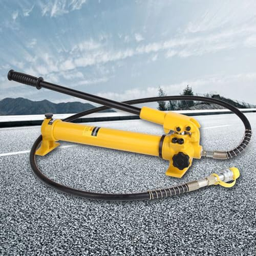 CP-700 700 bar Hydraulische Handpumpe Hydraulikhandpumpe mit Schlauch 10,000 psi Manuelle Hydraulikzylinder Handpumpen Schlauchkupplung