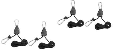 BESPORTBLE Cintres Robustes 4 Pièces longe à crochet de levage cordes lourdes cordes réglables cordon pour accrocher lampe de culture suspendue à des cordes cultiver des cintres légers