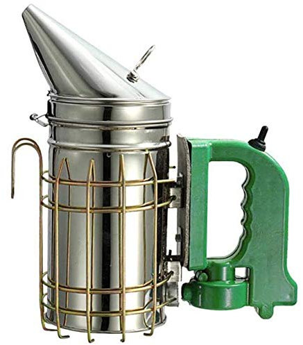 Ahumador para Fumar de Acero Inoxidable con Herramienta de protección térmica para Apicultura, Apicultor, Equipo de Apicultor