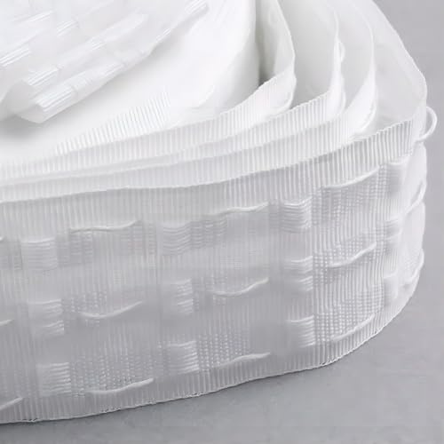 Hoonng 10 Feet Curtain Tape, 3” Pencil Pleat Drapery Header Tape