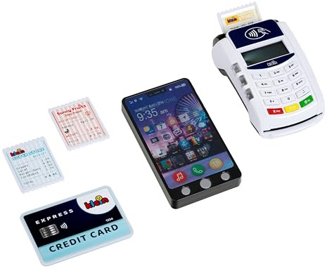 Theo Klein 7274 Terminale PoS e Smartphone per Bambini | con luci, Suoni e Funzione di pagamento contactless | Giocattolo per Bambini dai 3 Anni