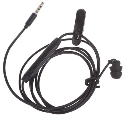 DOSERTY Singolo Auricolare Lato Con Microfono In Ear Stereo A Mono Earbud Cuffie Laterali Jack 3.5mm Metallo Isolamento Rumore Auricolare Con Microfono