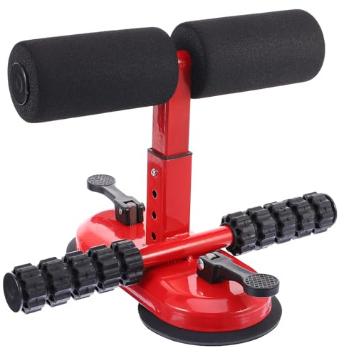 Mikinona Adjustable Sit Up Assistant with Suction Cups Portable Crunches Aid for Home Abdominal Exercise Multi-directional Training Equipment for Stable Core Workout