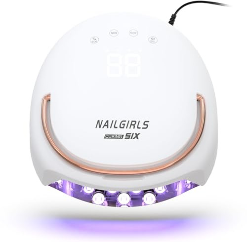 NAILGIRLS Lámpara UV LED para uñas, lámpara UV para uñas de gel, lámpara de uñas, 10, 30, 60, 90s temporizador, lámpara UV de uñas, sensor de infrarrojos automático, adecuado para manicura y pedicura