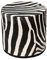 Sitzpouf Zebra Hocker mit Stoffbezug l 40x40 l Waschbar l Sitzwürfel l Handarbeit