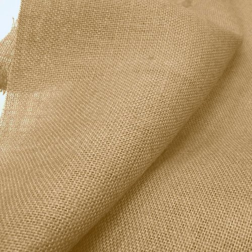 TOLKO 15 m bollar, jutetyger för sömnad, medelgrov, rustik robust | naturligt säcklinnetyg, dekorera hemmet | växtskydd/vintersömn i trädgården – 130 cm bred 100 % ekologisk och ekologisk (naturbrun)