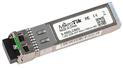 Mikrotik S-55DLC80D - 1.25G, SM, 1550nm, 80km SFP Module with Dual LC Connector