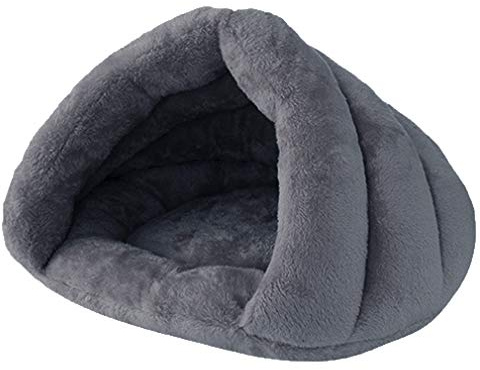 Beskie Pet Tent Cave Bed for Small Medium Cats Dogs Pets Sleeping Bag Thick Fleece Warm Slipper Dog Bed Cuddler Burrow House Hole Igloo Nest Cozy Triangle Bed for Cat Puppy