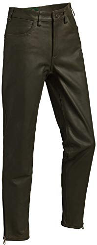 La Chasse | Lederhose aus Büffelleder (Stiefelhose) für Herren | extrem strapazierfähig | Trachtenhose | Büffellederhose | Jagdlederhose | Rindslederhose | Herrenhose | Jagdhose (32)