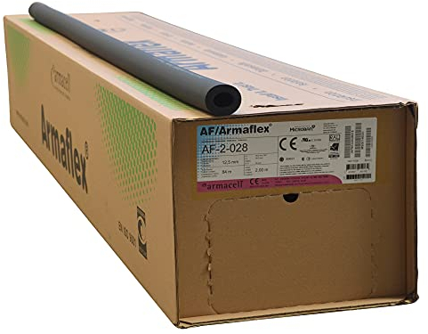AF/Armaflex Armacell Kälte Kautschuk Isolierung AF2 - 2m Stange (Kautschuk, 28 mm Rohr x 12,5 mm Isolierstärke)