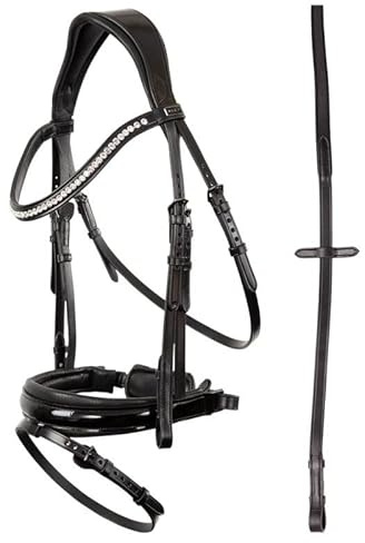 Anky Bridle Anatomical Black - Full | Bridle horse | Bits | Reins | Browband