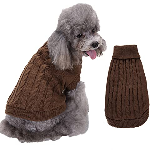 FEimaX Maglione per Cani e Gatti Cappotto Caldo Cane Gatto Inverno Abbigliamento Vestiti Morbido per Cani di Taglia Piccola e Media Animali Domestici Cucciolo Maglieria