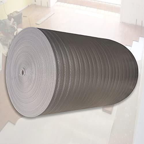 HARICSET Isolamento Anticalpestio Sottopavimento per Laminato Spessore 2mm di Isolamento Acustico da Calpestio Isolamento del Pavimento per Parquet Laminato(Size:1 * 30m)