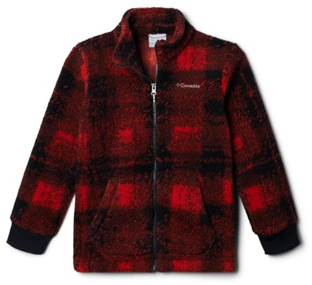 Columbia Youth Rugged Ridge II Mönstrad Sherpa Fleecejacka med Hellång Dragkedja för Killar