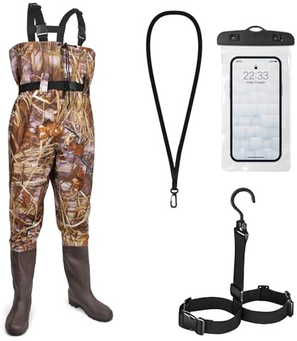 Vivikivi Fishing Waders for Men Waterproof, Camo, UK 12/EU 46