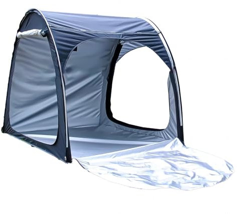 Fxiaobin Box Biciclette può Essere Giuntato Garage Moto per Esterno per Mobili da Giardino,Biciclette,Moto Tende da Esterno Casetta Porta Attrezzi da Giardino,Black