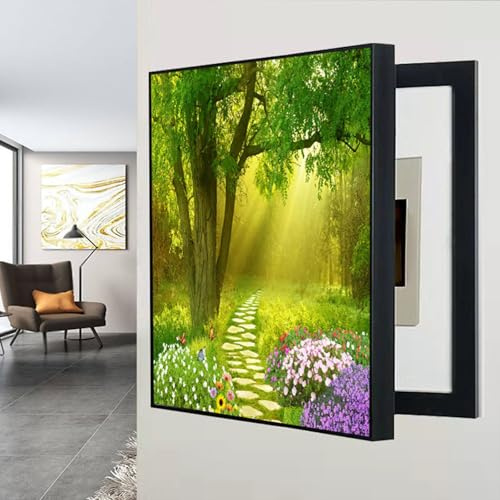 Scatola contatore elettrico, copertura per scatola dei fusibili nascosti da parete, impermeabile, decorativa, per soggiorno