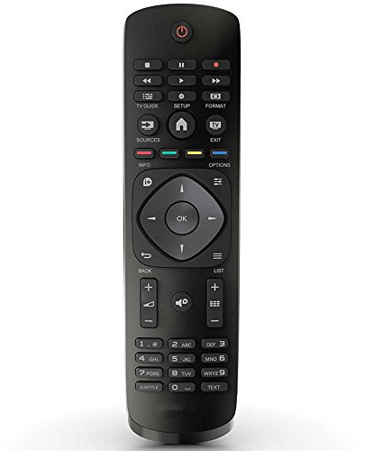 Mando a distancia para Philips UHD LED TV 43PUH4900/88 43PUK4900/12 43PUT4900/12 49PUH4900/88 49PUK4900/12 49PUT4900/12 55PUH4900/88 - -