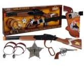 BSD Jeu d'imitation, Ensemble de Jeu Cowboy, Costume de Cowboy pour Enfants, Costume de Shérif avec Pistolet et Accessoires