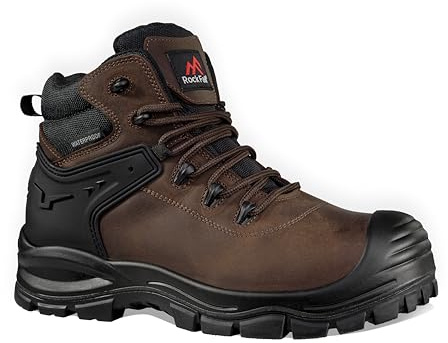 Rock Fall Mens Herd Waterproof Safety Boot, Brown, 9 UK