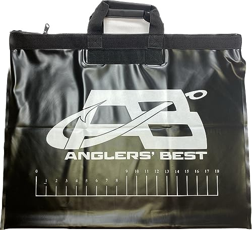 Angler's Best Tournament Fish Bag: Durable and Leakproof Fishing Gear, Fishing Bag with PVC Coating, Puncture-Resistant, 24” by 20” with Strong Nylon Handles and Ruler