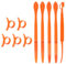 10pcs Orange Peeler Tools Citrus Peel Cutter Plastic Fruit Slicer Easy Fruit Opener Kitchen Gadget for Oranges Avacados Lemon