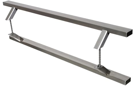 NAJDER Türgriff 45°, Stangengriff, Stoßgriff, Edelstahl, 1000 x 1200 mm, Beidseitig, 2 Stück, Gebürstete Stahlstruktur, Inklusive Montageteile, AISI 304 / A2, Silber, Premium Qualität