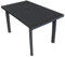 Coavain Gartentisch Kunststoff Beistelltisch Garten-Esstisch Kaffeetisch Bistrotisch Balkontisch Outdoor Tisch stilvoll und praktisch wetterfes pflegeleicht Anthrazit 126x76x72 cm