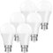 PureShine Bayonet Light Bulbs 100W Equivalent, B22 LED Bulb Cool White 6000K, 1100LM 12W BC A60 GLS Energy Saving Lightbulbs, Pack of 6