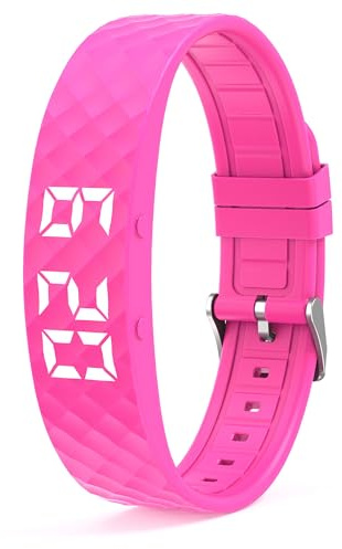 findtime Tracker d'activité Moniteur de Sommeil Montre de Rappel d'Alarme vibrante pour Le Sport Montre Podomètre Connectée Enfant Homme Femme Bracelet Enfant Montre Digitale Garçon ip68 étanche